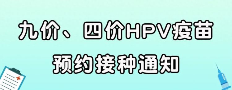 重磅！天津滨海新区户籍人口HPV疫苗开放预约！九价、四价都有