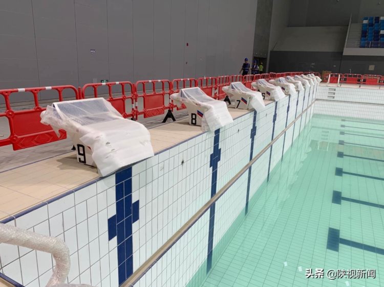 注水测试！西安奥体中心游泳跳水馆抓紧扫尾冲刺施工
