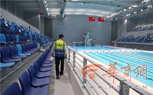 一名普通工人 960天见证西安奥体中心成长 游泳跳水馆从无到有