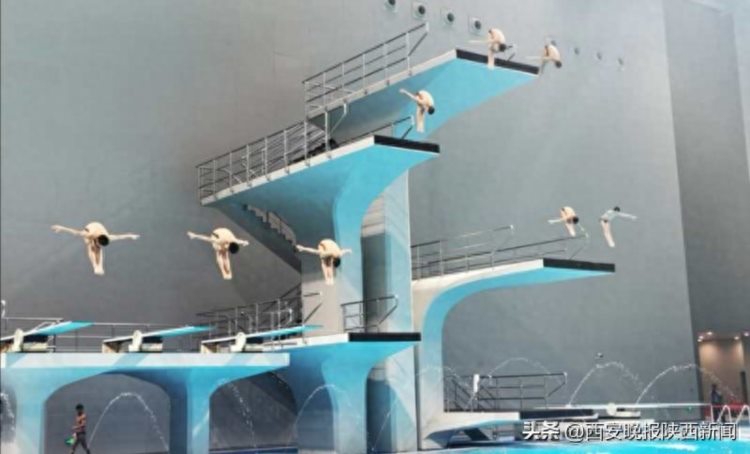 西安奥体中心游泳跳水馆项目迎来“首秀”