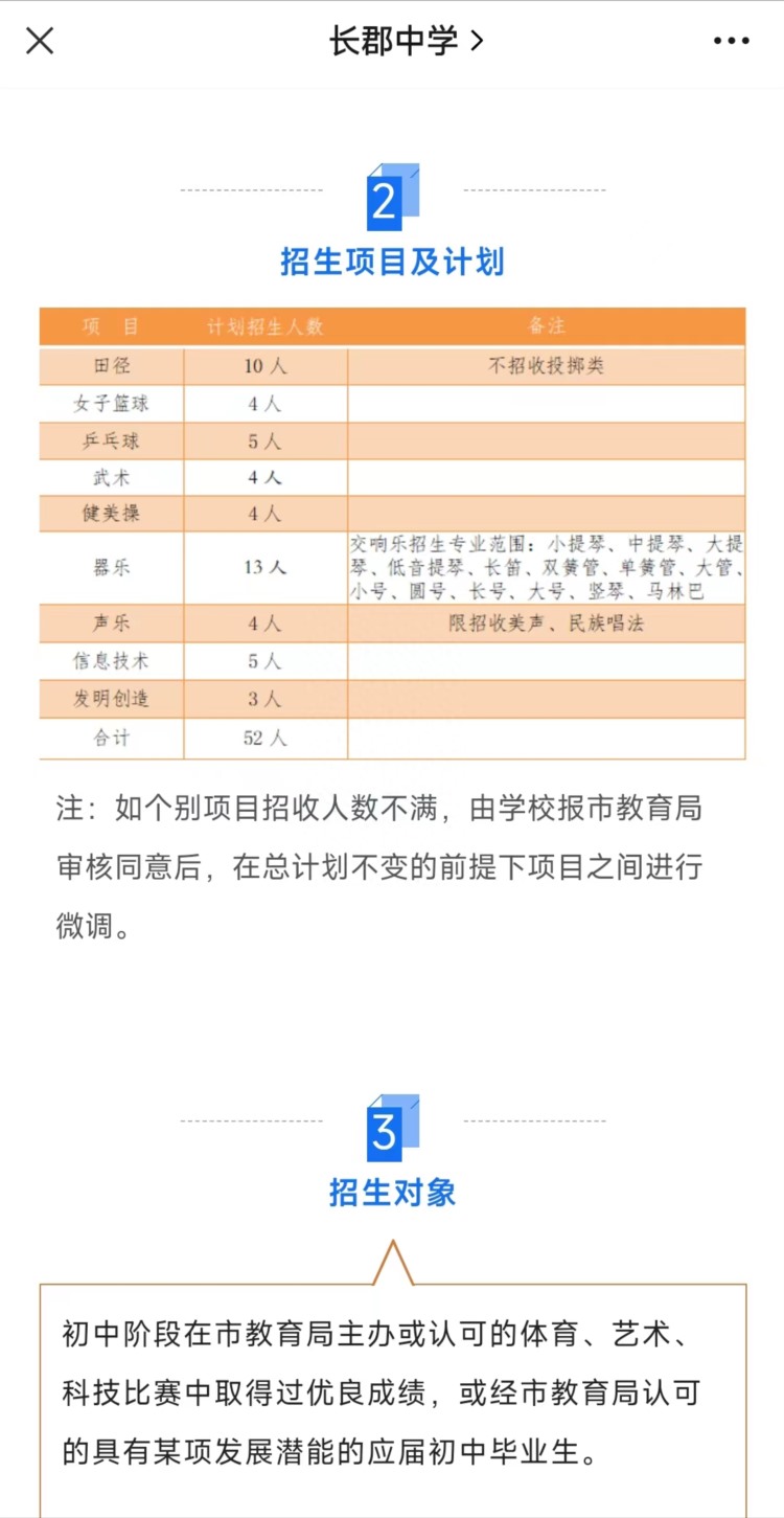 看了长沙初中艺体特招项目，我下定决心：老实带孩子走读书这条路