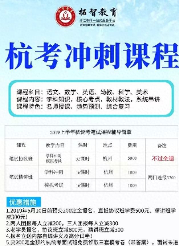 杭州民办学校招聘代课老师信息四则