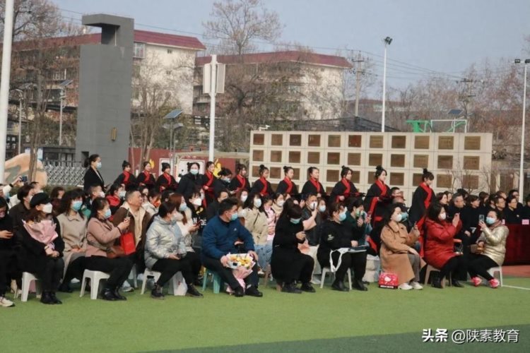 西安市车辆中学举办2023届汉式成人礼暨高考百日冲刺动员大会