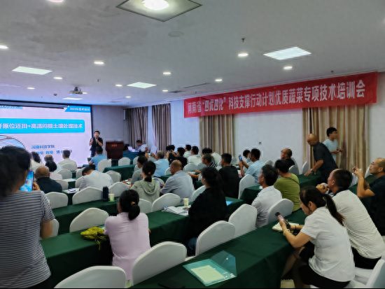 河南省优质蔬菜安全高效生产关键技术集成与示范技术培训会在汝南县召开