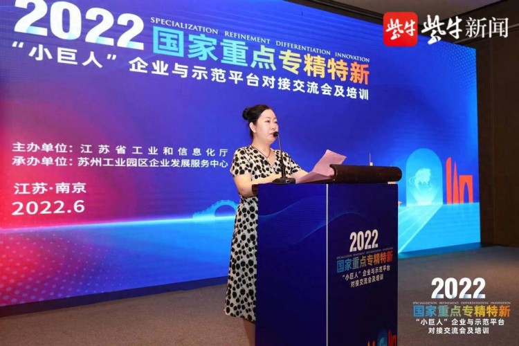 2022国家重点专精特新“小巨人”企业与重点示范平台交流培训会在南京举办